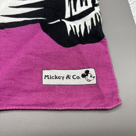 Mickey & Co. Vintage Mickey Minnie Mouse Scarf Bandana JG Hook Cotton 25" Square - Picture 2 of 8